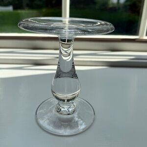 glass candle pedestal